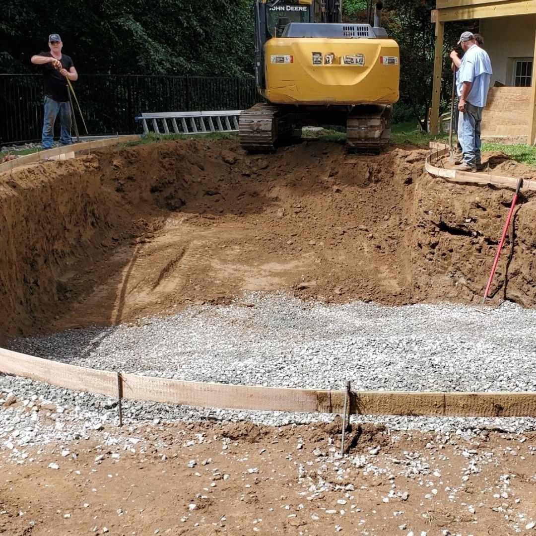 homeowner and contractors discussing project