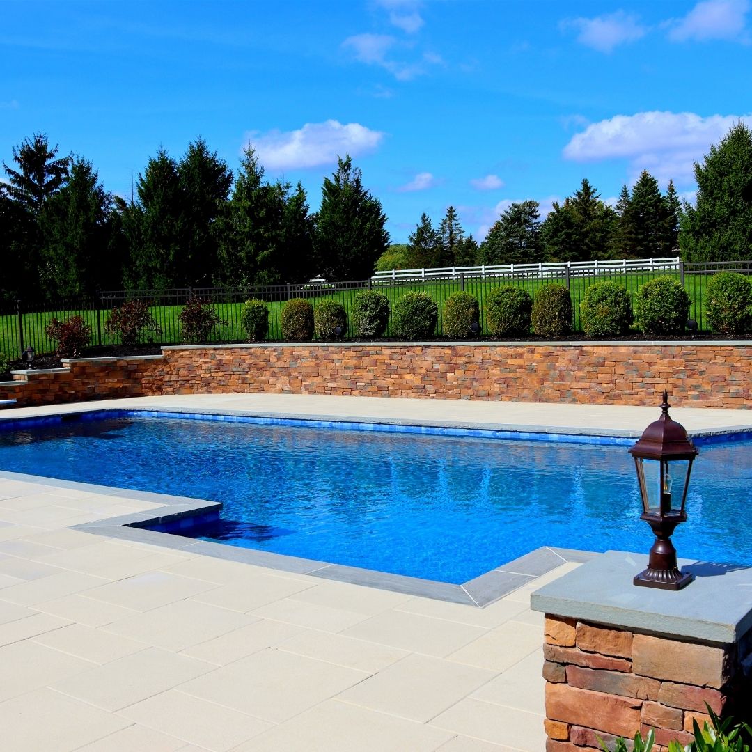 beautiful pristine pool